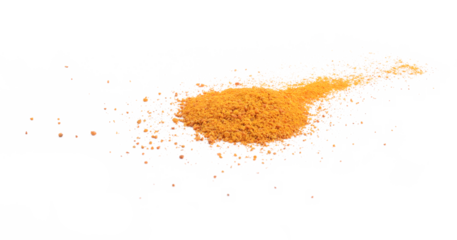 Turmeric powder on transparent png