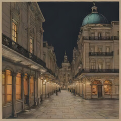 Obraz premium Architecture by Night