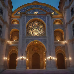 Obraz premium Illuminated Architecture
