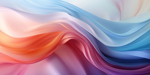 Obraz premium Colorful Background With Wavy Lines Generative AI