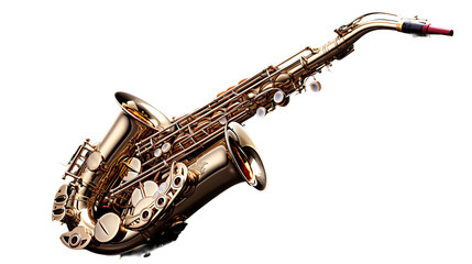 Soulful Saxophone Serenade on transparent background