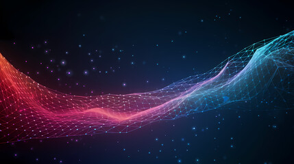 Grid texture background, network connection structure