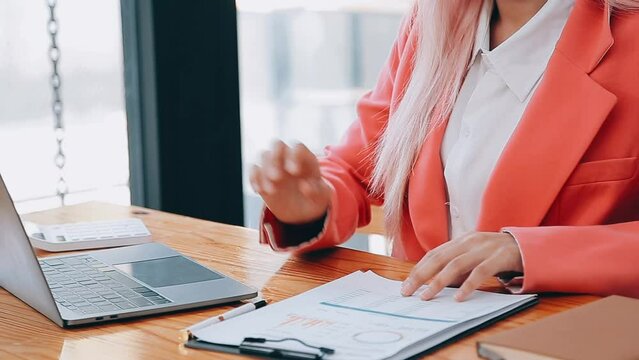 Team of business people are meeting to analyze data for marketing plan,Market research reports and income statistics, Financial and Accounting concept.