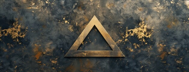 black and gold trigonometric triangle background 