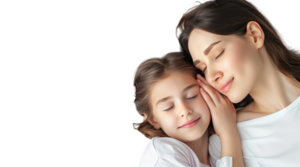 Happy Mother's Day isolated on transparent background, Generative ai.