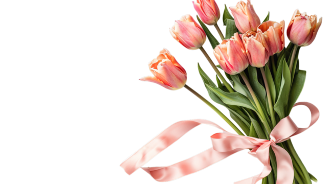 Happy Mother's Day isolated on transparent background, Generative ai.