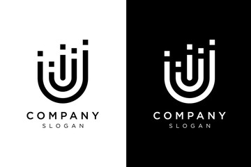 modern business U logo