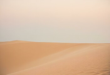minimallist background, by sand 35mm film, ridge, sand-colored sky. Generative AI.