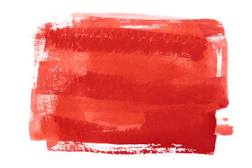 Textured Abstract Red paint brush for background. - 741181994
