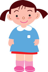 女の子の園児

