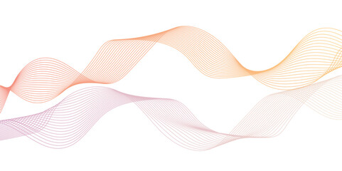 Fototapeta premium Abstract background pink and red and white wave line in vector business texture. Pattern line blend curve waves flow futuristic technology digital sound and noise energy wave line flow background.
