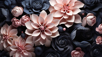 pink rose  HD 8K wallpaper Stock Photographic Image