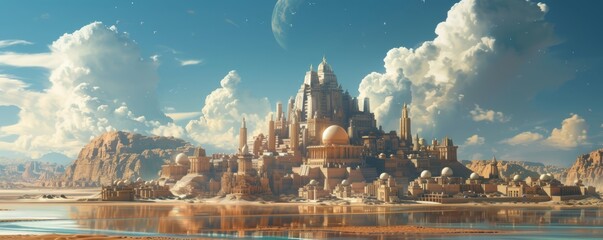 Lost civilizations resurfacing to claim dominance over the modern world - obrazy, fototapety, plakaty