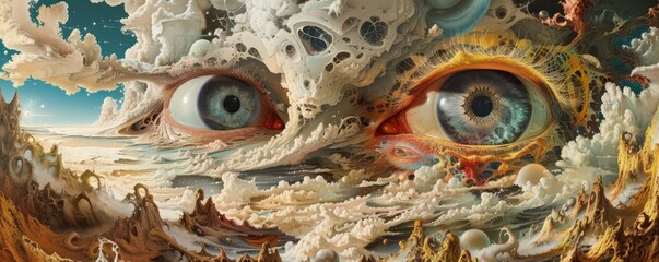 Navigating the instability of surreal dimensions - obrazy, fototapety, plakaty