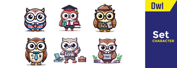 Illustration Owl vector