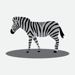 Zebra icon. Great for animals, zoos, social media, farms etc. Vector. Editable