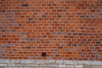 orange brickwall background , old brickwall