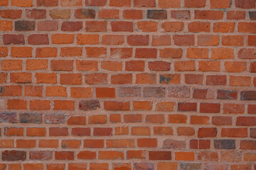 orange brickwall background , old brickwall