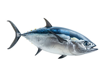 Bluefin tuna  isolated on transparent and white background.PNG image - obrazy, fototapety, plakaty