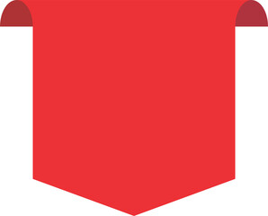 illustration of a red paper