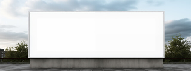 Large empty blank white billboard. Used for mock ups and others.
- 741200345