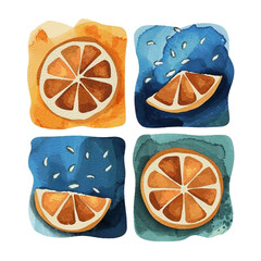 Tile of Citrus fruit slice
