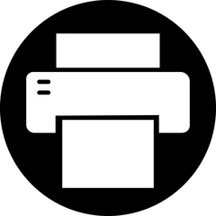 Printer icon in trendy Fill Style. Document printing or fax symbol. Vector illustration for web site or mobile app. Printing sign. Premium quality symbol isolated on transparent background.