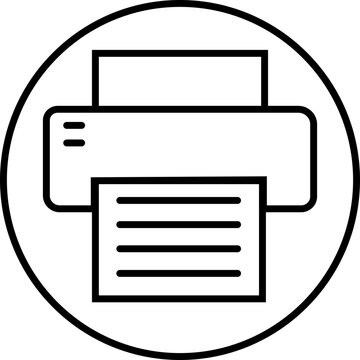 recommend clip art: Printer icon in Line Style editable stock. Document printing or fax symbol. Vector illustration for web site or mobile app. Printing sign. Premium quality symbol isolated on transparent background.