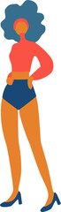 Girl empowerment icon in SVG vector.