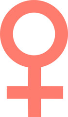 Female Symbol in SVG vector.