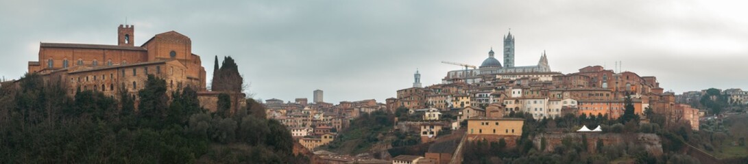 Cityscape of Siena, Tuscany, Italy