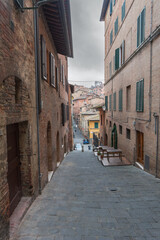 Fototapeta na wymiar Street in Siena, Tuscany, Italy