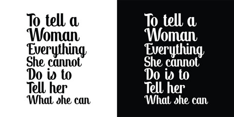 World Women's Day typography design for print. March 8th 2024 day of women's t shirt design. Women's Day day design. Motivational famous quotes typography t shirt design. poster, banner, cover, page