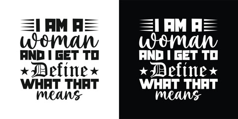 World Women's Day typography design for print. March 8th 2024 day of women's t shirt design. Women's Day day design. Motivational famous quotes typography t shirt design. poster, banner, cover, page