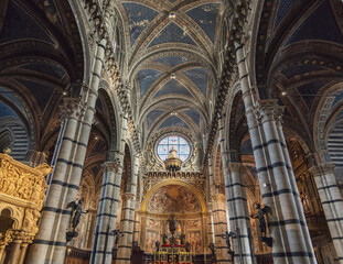 Fototapeta na wymiar Duomo di Siena, Siena Cathedral in Tuscany, Italy