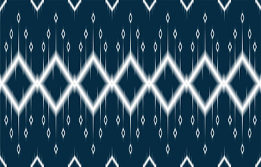 Geometric ethnic oriental ikat pattern traditional Design