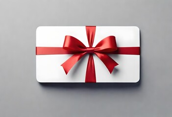gift box on red background
