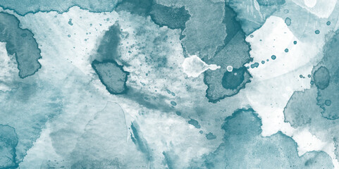 Blue watercolor background with vintage texture design. abstract seamless grunge blue texture background Hand drawn vector texture. Graphic design for background, card, banner, poster, cover template.