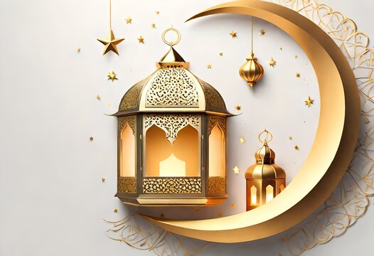 golden dome of a mosque, lantern