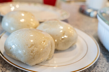 Pounded Yam wraps served at a party