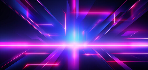 Abstract background with neon lights