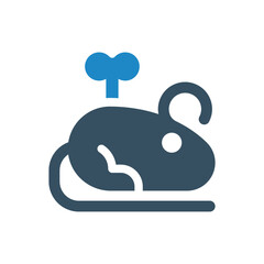 rat icon vector illustration