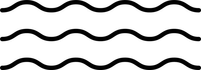 Wave icon water ripple symbol for graphic design, logo, web site, social media, mobile app, ui...