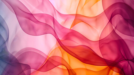 Fototapeta premium Vibrant abstract background with copy space for Women's Day promotions. Vivid bright red color scheme. Waving textile composition image with blank space for quote.