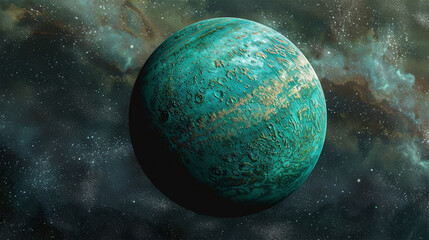 Obraz na płótnie Canvas planet uranus on outer space