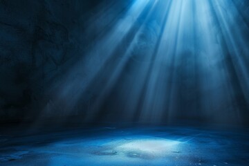 Obraz premium Sunlight Streaming Through Underwater Scene. Generative AI