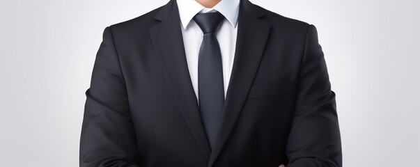 portrait of a businessman on white background