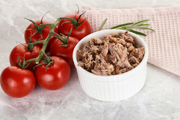 Canned tuna fish for salad