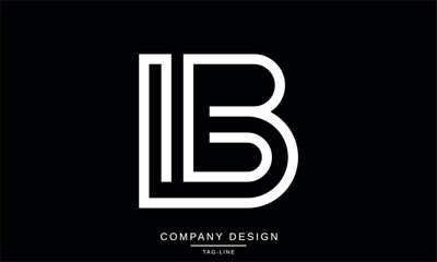 IB, BI Abstract Letters Logo Monogram Design