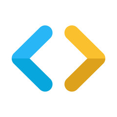 Double Arrow Vector Flat Icon Design